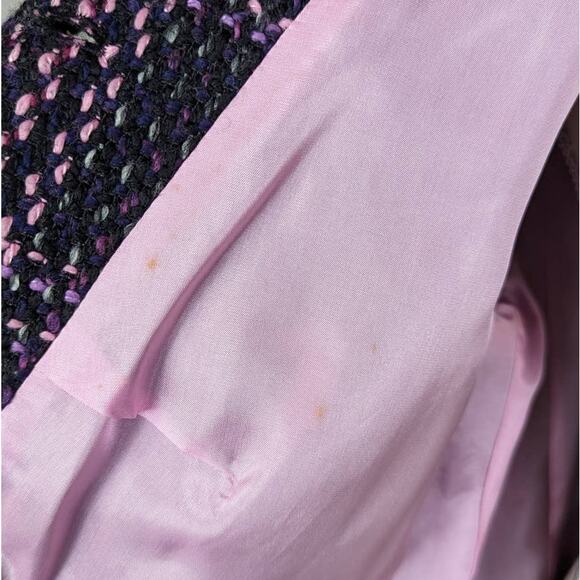 Gerry Weber Tweed Blazer Black and Pink Size 14 - Picture 10 of 15